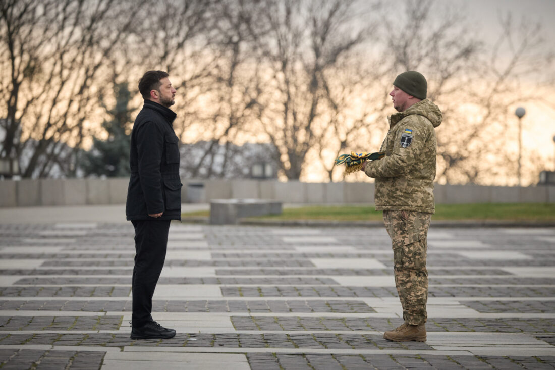 President Volodymyr Zelensky awarded the 33rd Separate Mechanized Brigade of the Land Forces of the Armed Forces of Ukraine with the Order of "Courage and Bravery". The brigade commander, Colonel Dmytro Palisa, received the award from the Supreme Commander-in-Chief.